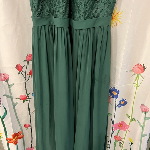 Azazie Emerald Green A18 "Emilia" - Picture 6 of 7